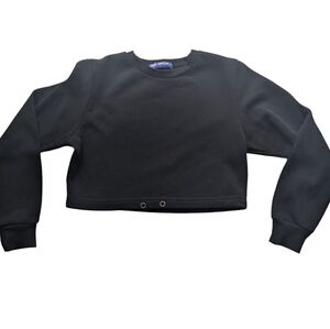 Roma Concept Black Cropped‎ Sweatshirt Women's Medium